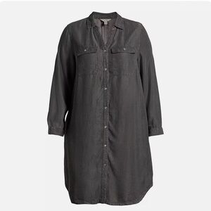 Terra & Sky Button Up Dress - Plus Size 3x